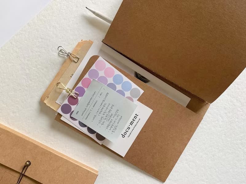 Paper File ver.1 | Refillable Notebook System (Kraft Cover + 2 Inserts)