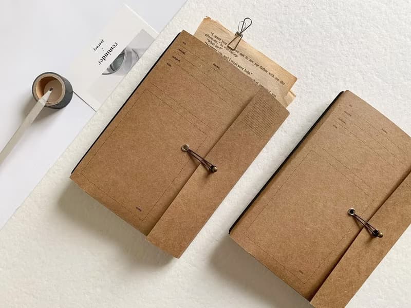 Paper File ver.1 | Refillable Notebook System (Kraft Cover + 2 Inserts)