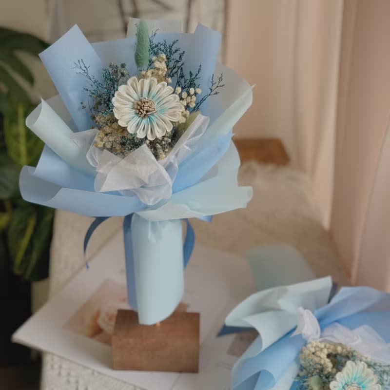 索拉小花束 四色可挑選.乾燥花束.節日.花束.結婚小物