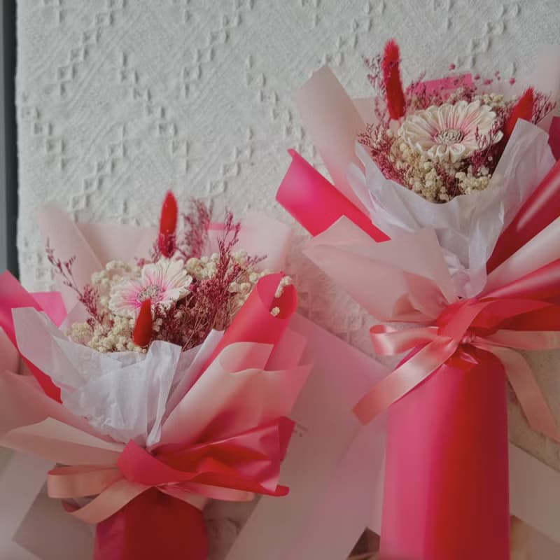 索拉小花束 四色可挑選.乾燥花束.節日.花束.結婚小物