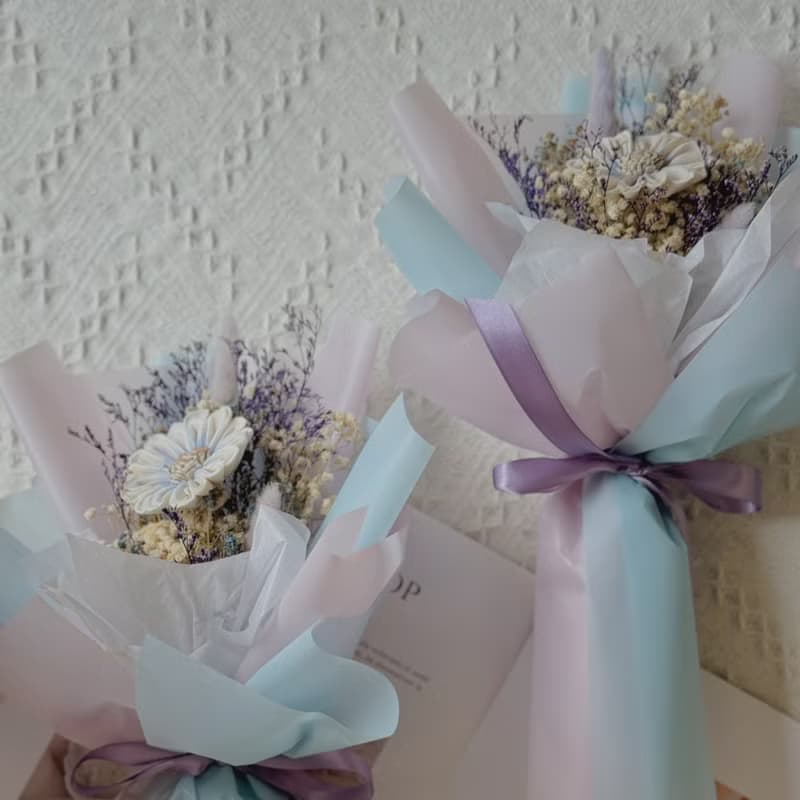 索拉小花束 四色可挑選.乾燥花束.節日.花束.結婚小物