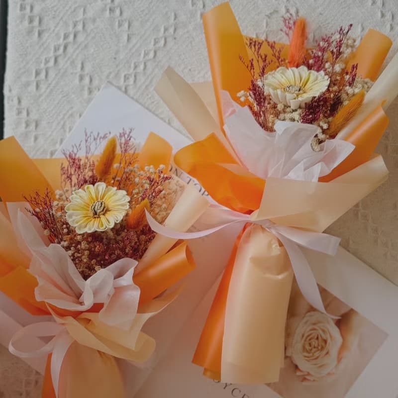 索拉小花束 四色可挑選.乾燥花束.節日.花束.結婚小物