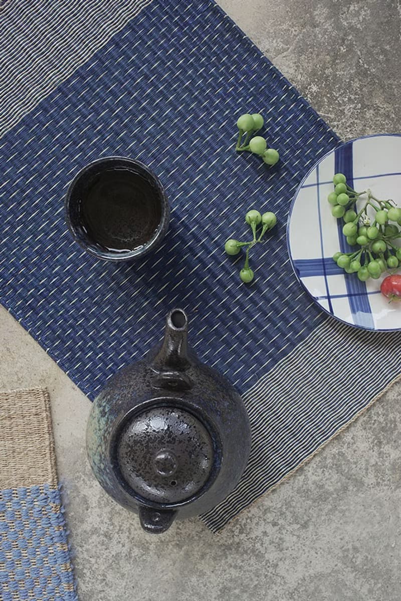 Set 2, Navy Housewarming, Home Gifts, placemat, table mat, jute platemat