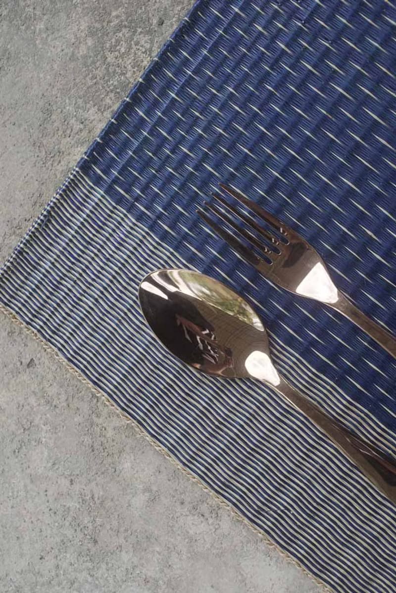 Set 2, Navy Housewarming, Home Gifts, placemat, table mat, jute platemat