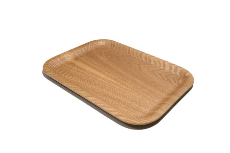 Islandoffer島嶼製作 水曲柳木長方碟 33*25 簡約木質淺餐碟(1件)