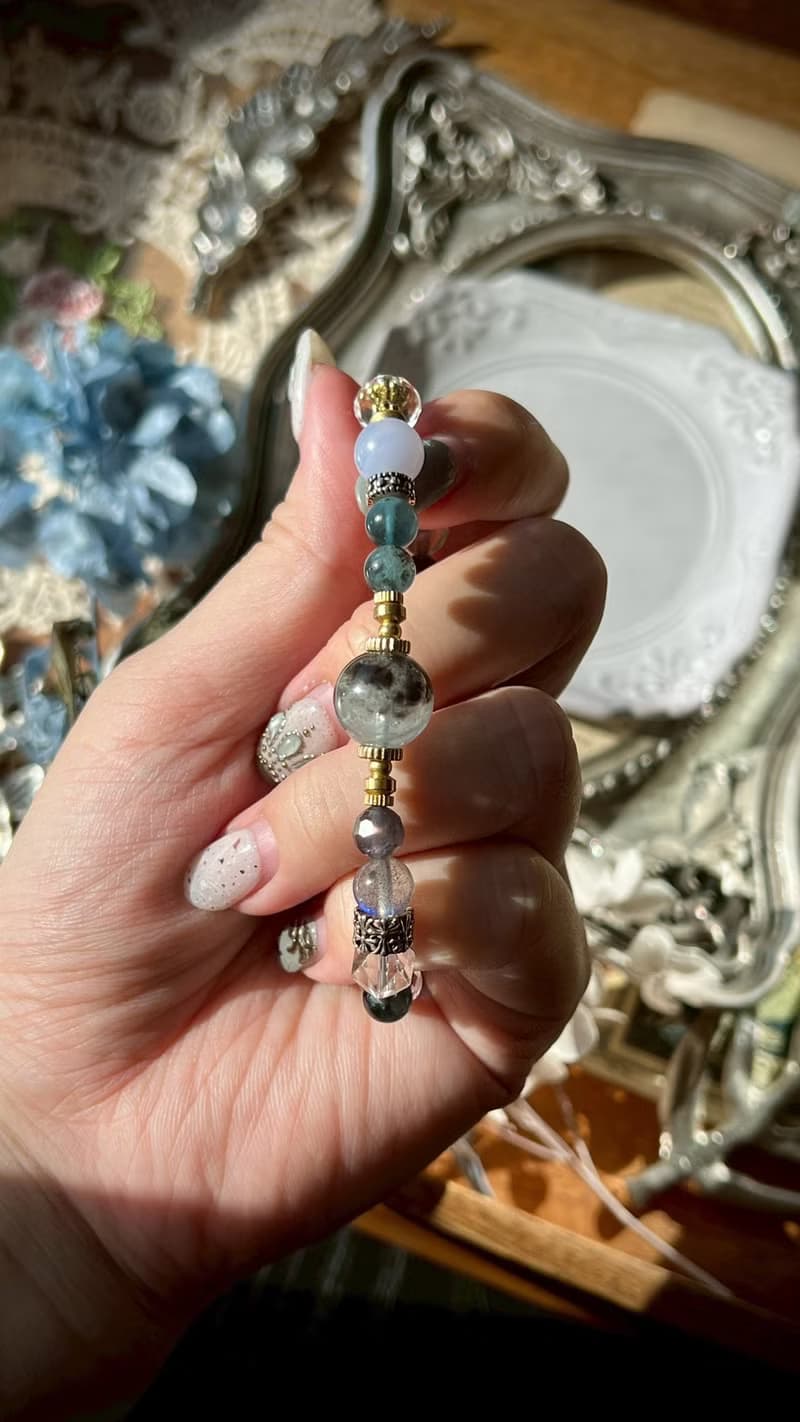 -塵埃-天然水晶手鏈/黃銅手鍊