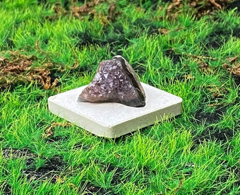 能量擺飾-天然可愛山形紫晶鎮 紫水晶 財運水晶 增智慧