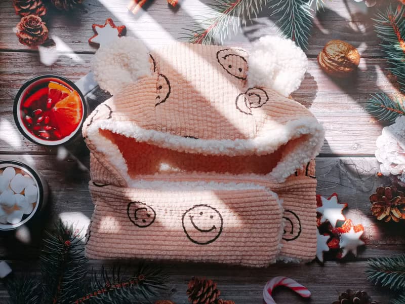 津Handmade 微笑寶寶圍巾帽/可愛熊耳帽/暖暖帽