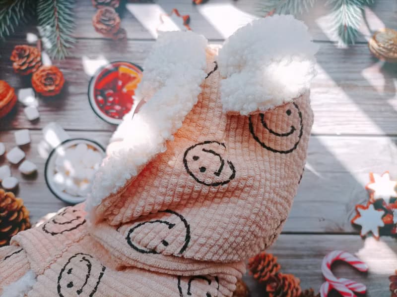 津Handmade 微笑寶寶圍巾帽/可愛熊耳帽/暖暖帽