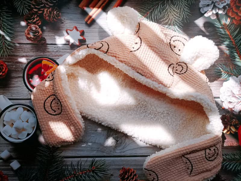 津Handmade 微笑寶寶圍巾帽/可愛熊耳帽/暖暖帽