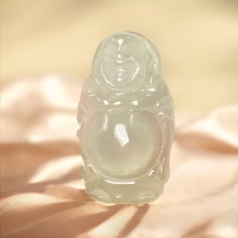 冰種翡翠彌勒佛 | 天然緬甸玉A貨翡翠 | 送禮