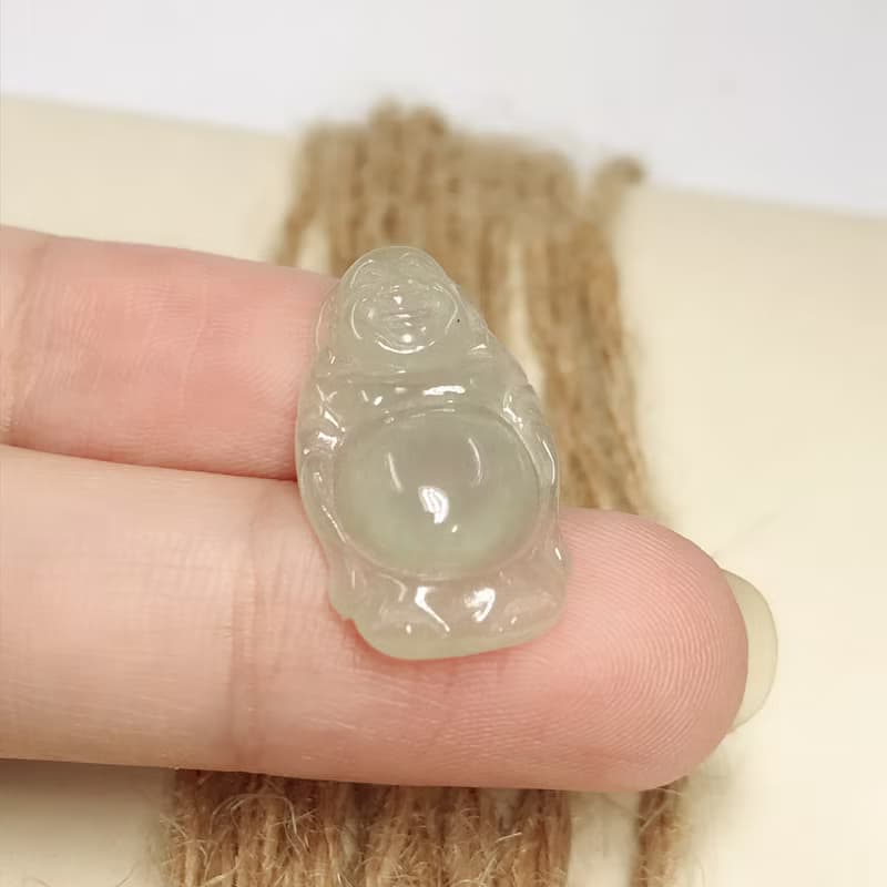 冰種翡翠彌勒佛 | 天然緬甸玉A貨翡翠 | 送禮
