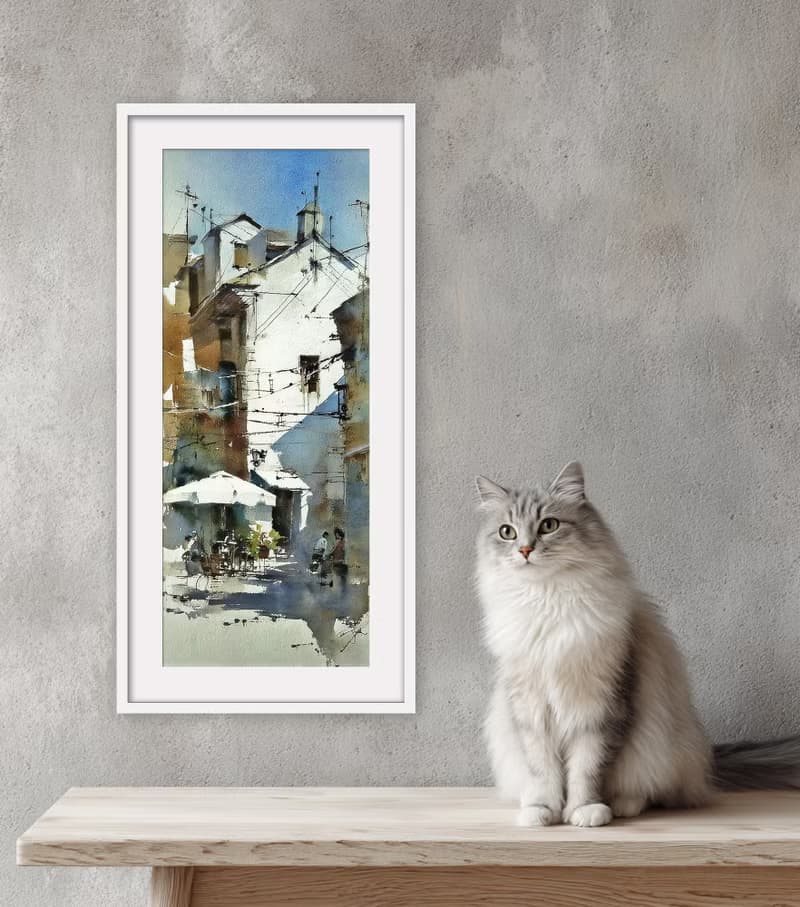 水彩畫-附畫框 | 入厝禮| 掛畫| 民宿佈置|  室內設計| 海報