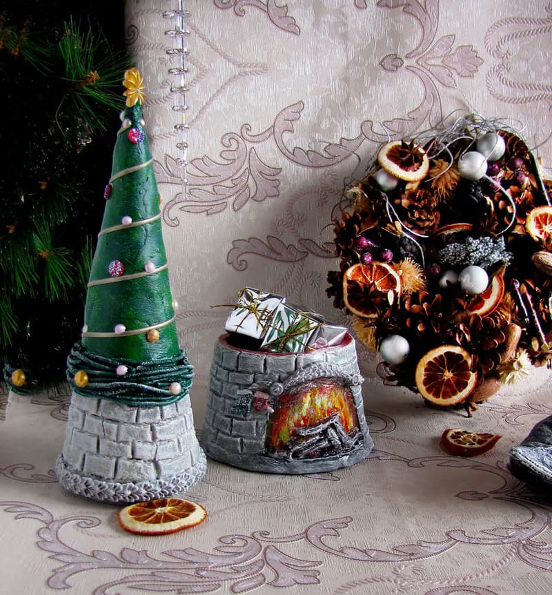 Christmas Tree. Advent set, European Christmas,Trinkets box, Christmas decor