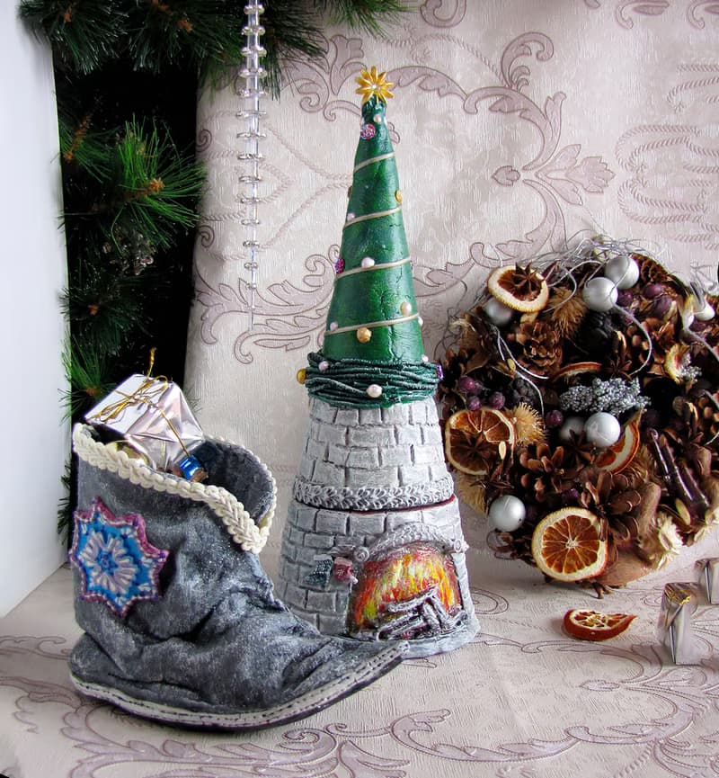 Christmas Tree. Advent set, European Christmas,Trinkets box, Christmas decor