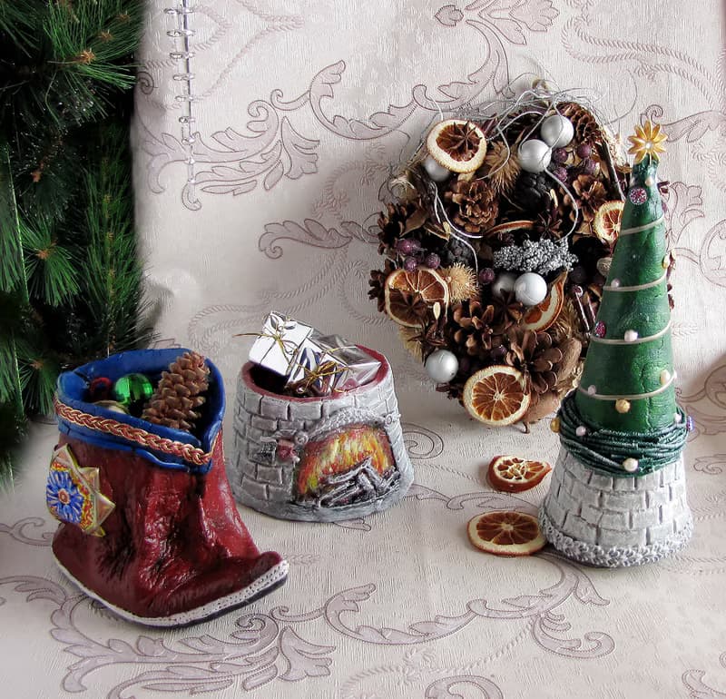 Christmas Tree. Advent set, European Christmas,Trinkets box, Christmas decor