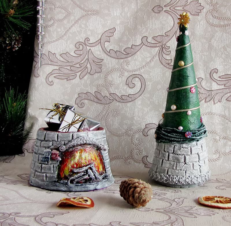 Christmas Tree. Advent set, European Christmas,Trinkets box, Christmas decor