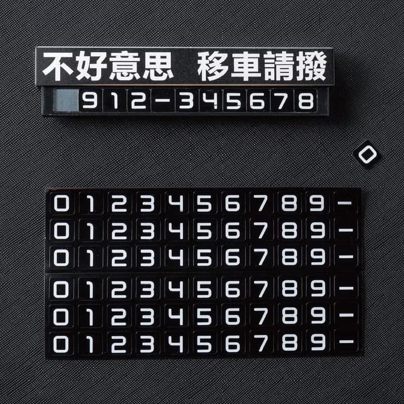 【質感鋁合金】臨時停車牌 / 有禮貌臨停車牌 / 暫停一下