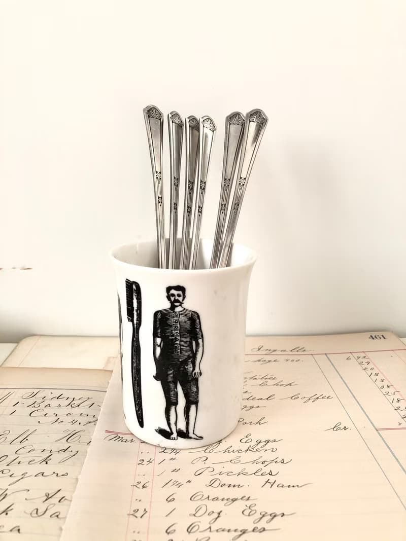 Antique 1930年代Florentine 鍍銀長湯匙/茶匙/攪拌匙 單支