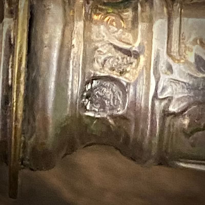 法國路易十六風格 大型純銀柄鍍銀面 食物分食鏟/有原盒裝