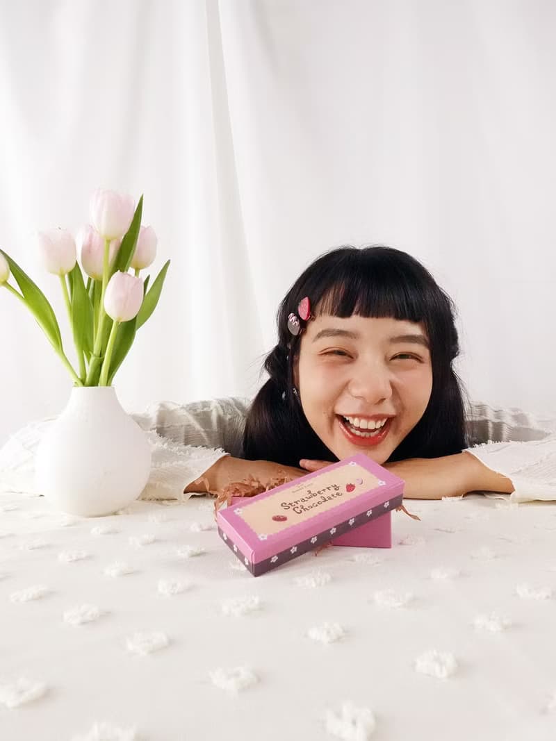 草莓巧克力鴨嘴夾 組合 髮夾 禮盒