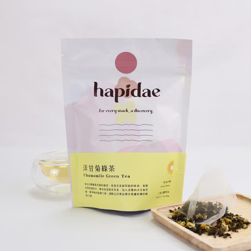 【hapidae】洋甘菊綠茶 經典特色茶系列 花草茶(茶包/3g/15入)