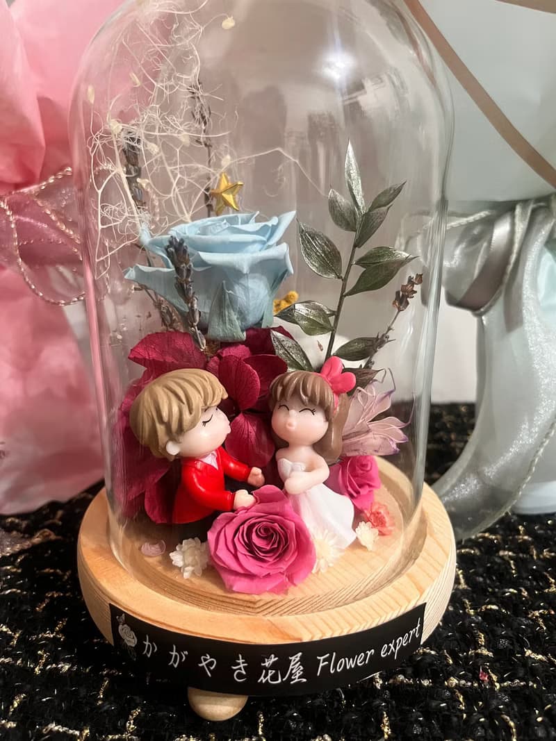 24小時出貨/我愛你玻璃盅/永生花/節慶/永浴愛河/公仔/新婚賀禮