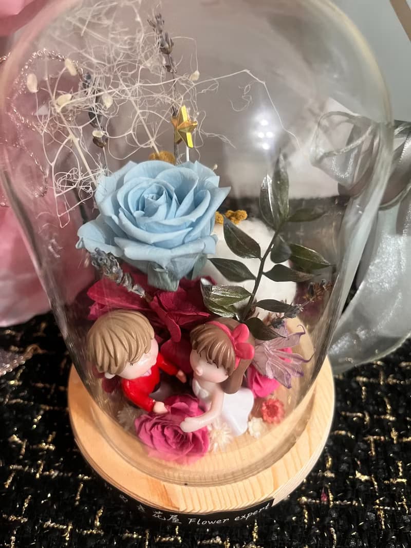 24小時出貨/我愛你玻璃盅/永生花/節慶/永浴愛河/公仔/新婚賀禮
