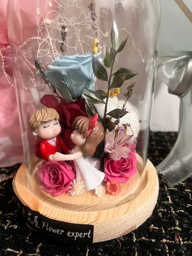 24小時出貨/我愛你玻璃盅/永生花/節慶/永浴愛河/公仔/新婚賀禮