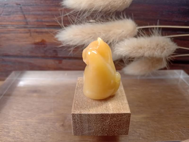 【訂做】招財貓 動物擺飾 天然玉礦石手工雕刻|新年禮物