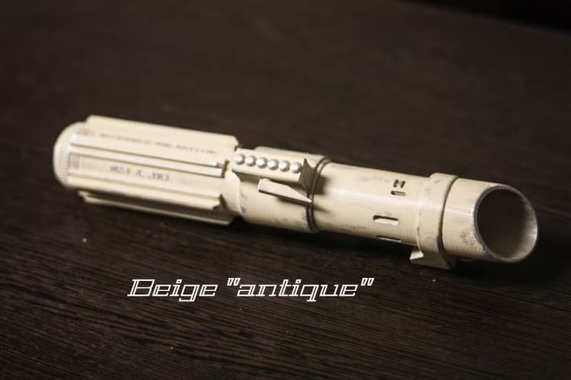 Wedding bouquet holder inspired by Darth Vader's lightsaber hilt