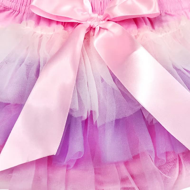 Cutie Bella 雪紡蝴蝶結蓬蓬褲裙 澎澎裙屁屁褲 Cream Lilac Pink
