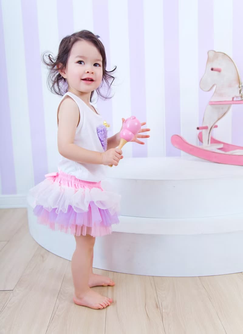 Cutie Bella 雪紡蝴蝶結蓬蓬褲裙 澎澎裙屁屁褲 Cream Lilac Pink