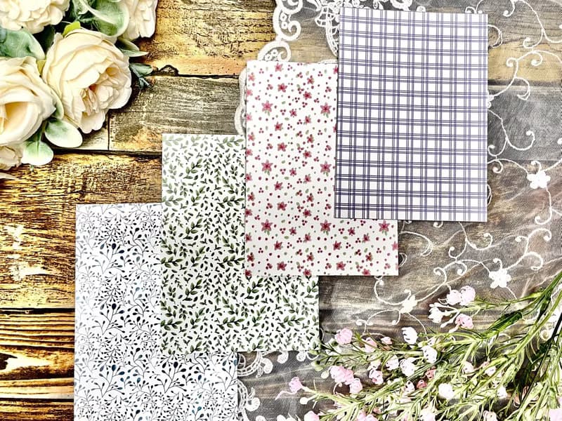 (art memo pack 4 types SET) lovely pattern