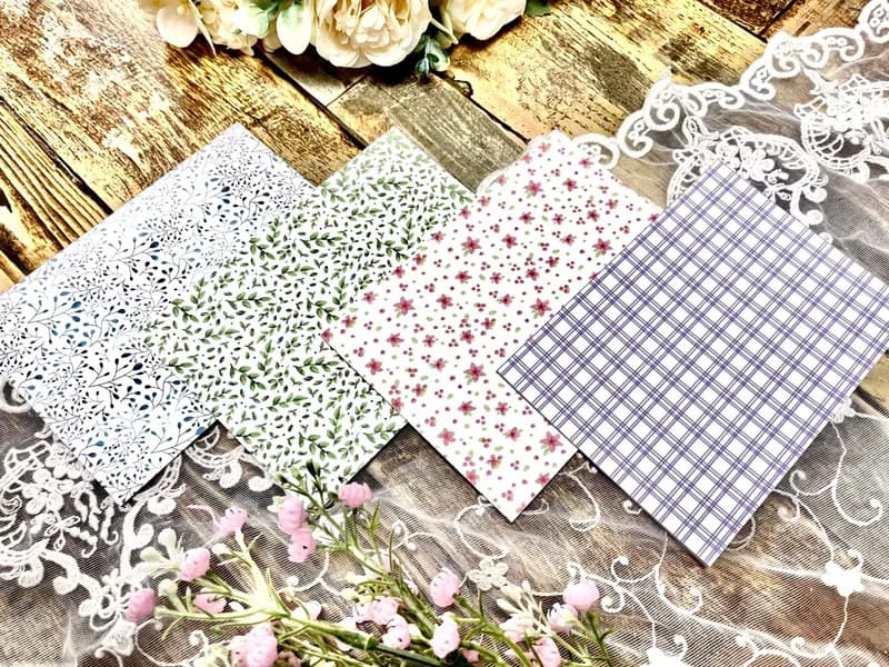 (art memo pack 4 types SET) lovely pattern