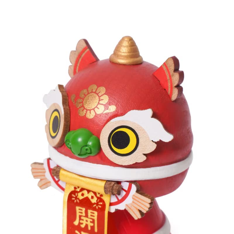 【新年擺飾】招財貓 達摩 醒獅 彈簧搖頭公仔 彈簧擺飾