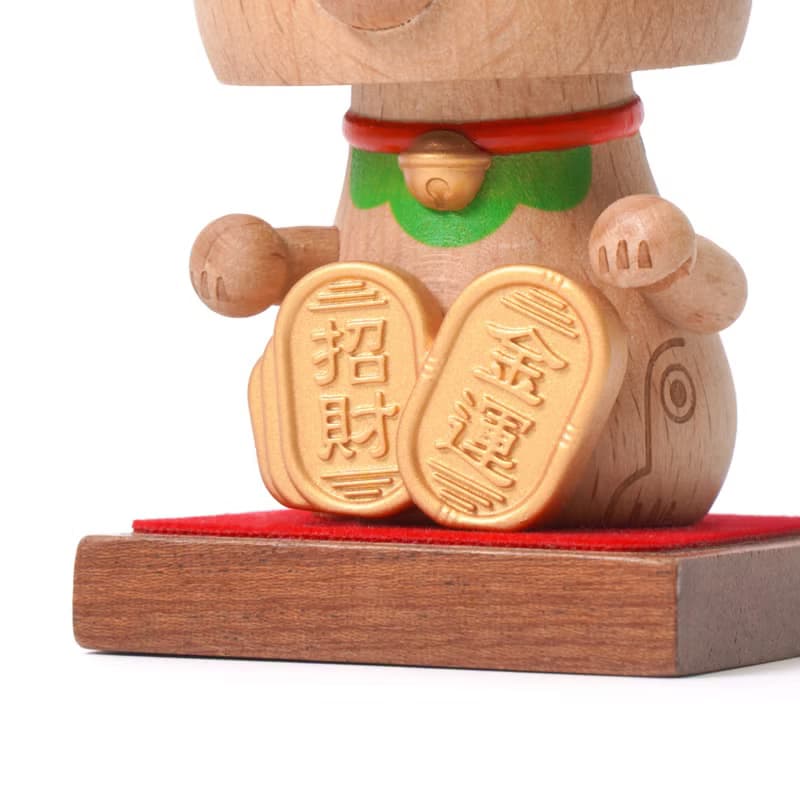 【新年擺飾】招財貓 達摩 醒獅 彈簧搖頭公仔 彈簧擺飾