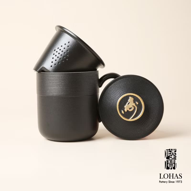 陸寶LOHAS 真好 金猴 壽字 蓋杯 泡茶杯