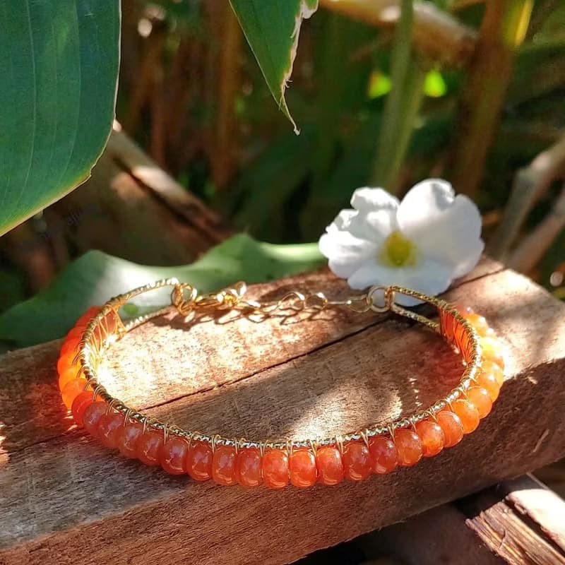Burmese Red Jade Bangle Real Silver Body Gold Niello Plated Free Size 5.5 mm New
