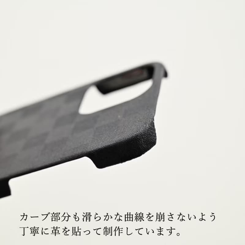 全機種対応 まるっと 市松 本革 スマホケース メンズ レザー 栃木レザー プレゼント ギフト 父の日 BF05M