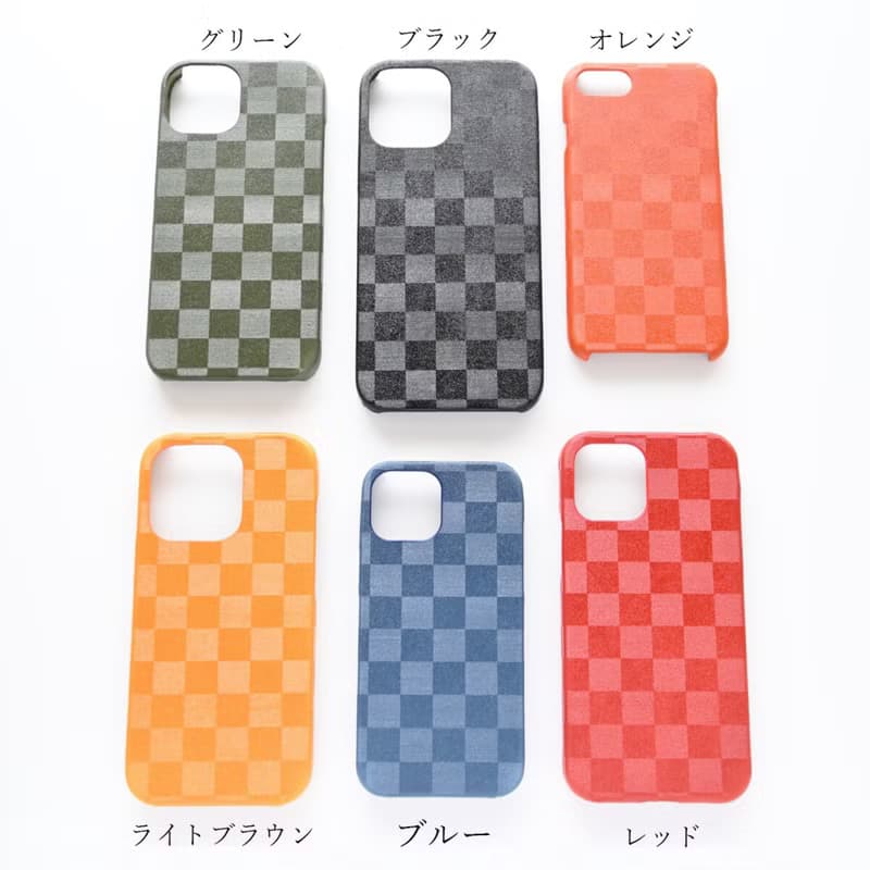 全機種対応 まるっと 市松 本革 スマホケース メンズ レザー 栃木レザー プレゼント ギフト 父の日 BF05M