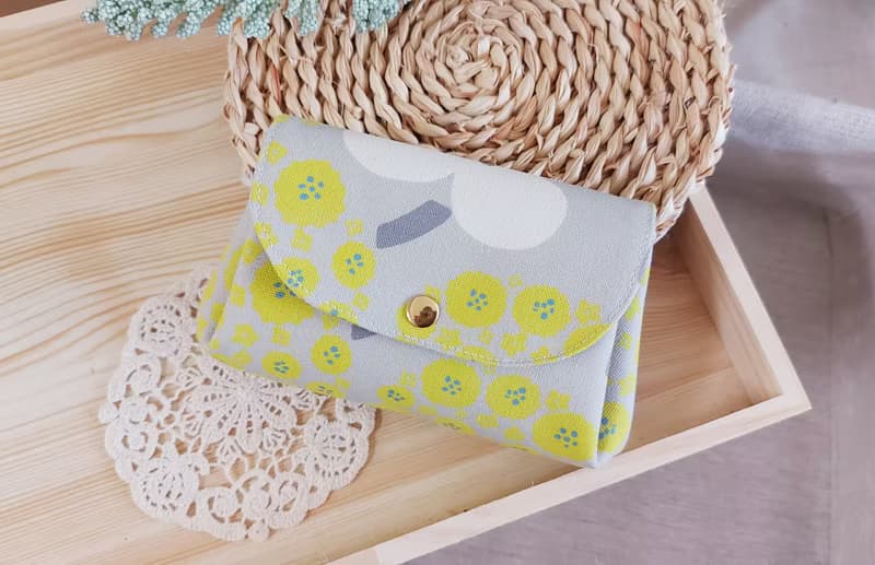 Leodoodoo手作 風琴三層包/收納包/錢包/三層零錢包/多層零錢包