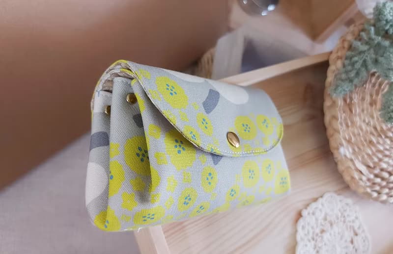 Leodoodoo手作 風琴三層包/收納包/錢包/三層零錢包/多層零錢包