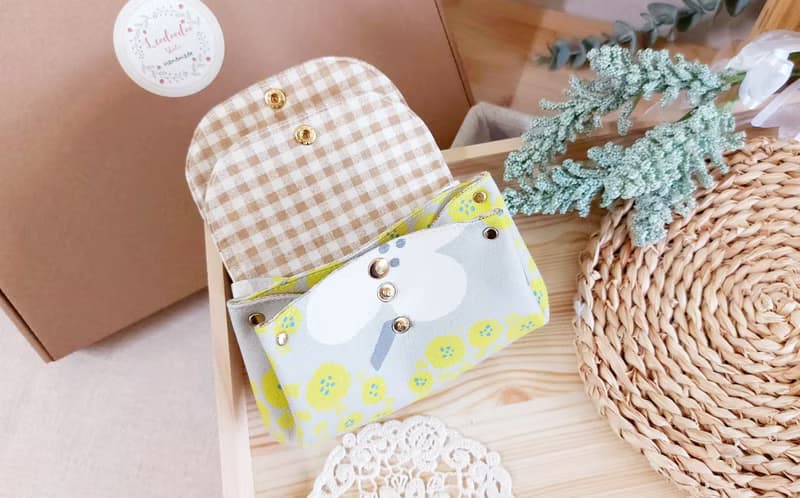 Leodoodoo手作 風琴三層包/收納包/錢包/三層零錢包/多層零錢包