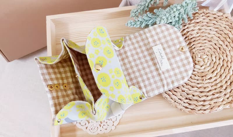 Leodoodoo手作 風琴三層包/收納包/錢包/三層零錢包/多層零錢包