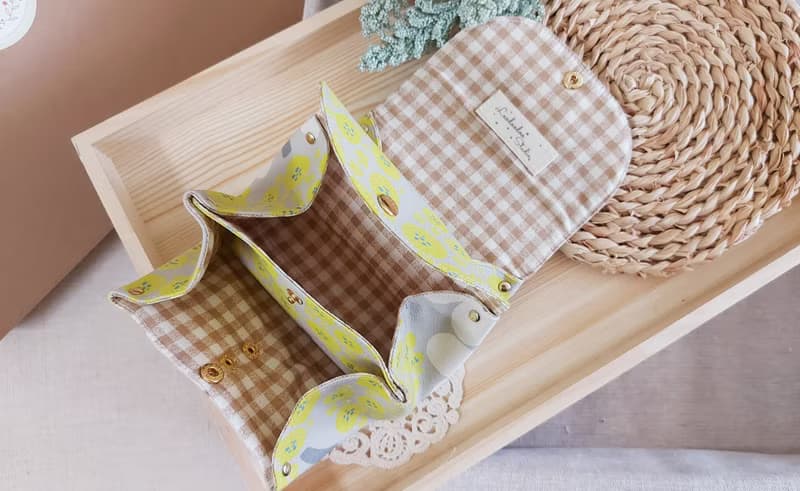 Leodoodoo手作 風琴三層包/收納包/錢包/三層零錢包/多層零錢包