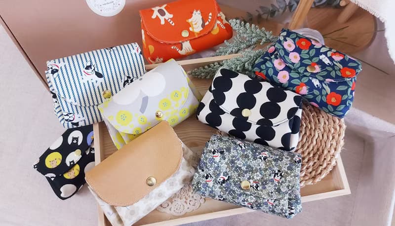 Leodoodoo手作 風琴三層包/收納包/錢包/三層零錢包/多層零錢包