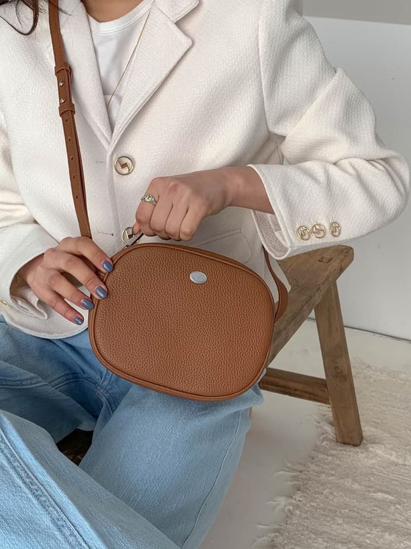 韓國 The Ally | CINDY BAG | 棕色 | 牛皮手袋 斜背包