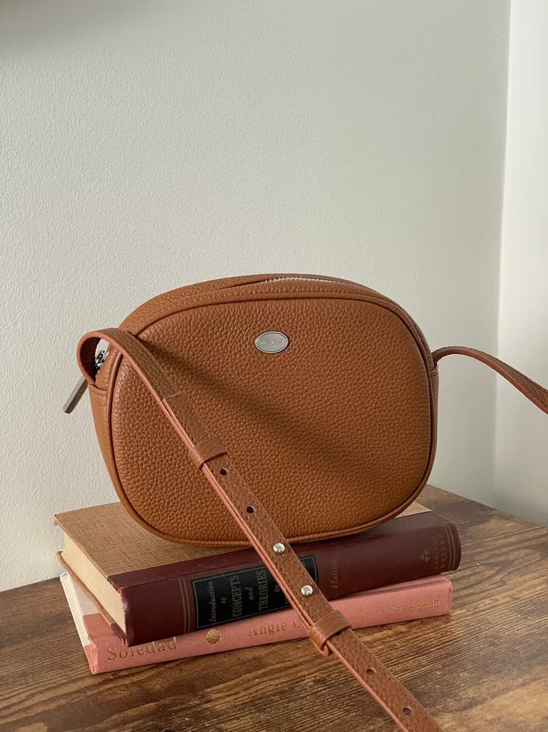 韓國 The Ally | CINDY BAG | 棕色 | 牛皮手袋 斜背包