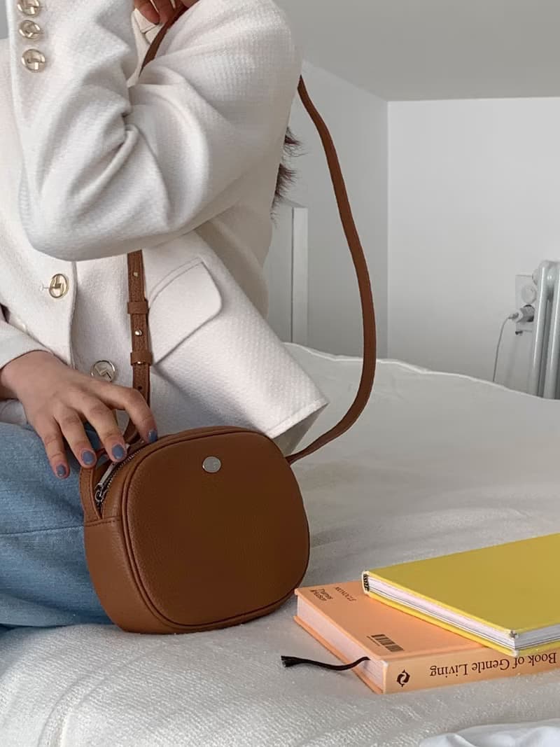韓國 The Ally | CINDY BAG | 棕色 | 牛皮手袋 斜背包